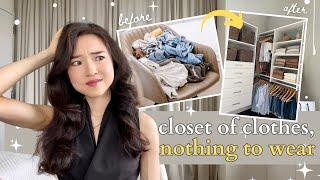 WHY YOU NEVER HAVE ANYTHING TO WEAR + how to build a closet you actually like (LIFE CHANGING)