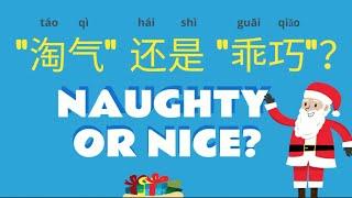 Santa's Naughty or Nice list| 淘气还是乖巧 | Learn Chinese #letter #Christmas #Santa #naughty #nice #town