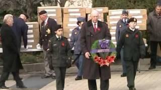 Joe Dickson Remembrance Day ceremony 2010