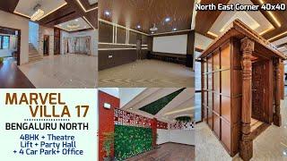 Marvel Villa 17 | North East Corner 4BHK Home Theater Sale in Bengaluru North