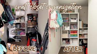 Organize Our Craft Closet With Me! Huge Transformation! | Kendra Atkins