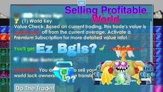 GROWTOPIA SELLING MY PROFITABLE WORLD | I GOT BGL? + Collecting DLS TO My Rare Name Worlds!