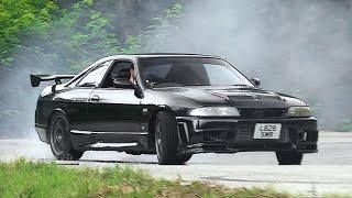 300hp Nissan Skyline R33 Drifting On A Lovely Touge Course 峠ドリフト - Driver: Luca Merli