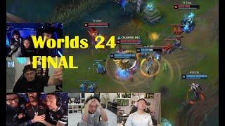 Reactions to T1 winning Worlds | Worlds 2024