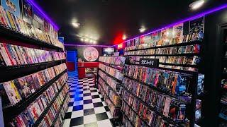 MAN BUILDS 80s BASEMENT VIDEO STORE - MONDO VIDEO!