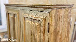 Woodworking from chestnut wood, diy wooden cabinet // Kestane ağacından ahşap çalışması, ahşap dolap