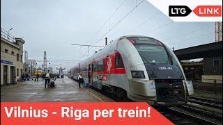 Van VILNIUS  naar RIGA  met de TREIN | De NIEUWSTE EUROPESE treinverbinding #BartVlog