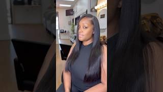 Pronto Install using Raw Brazilian Bundles from Amber Nicole Hair #bundles #quickweaves
