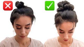 3 DAQIQADA TAYYOR BOLADIGON OSON SOCH TURMAGI. ВЫСОКИЙ ПУЧОК ЗА 3 МИНУТЫ. EASY MESSY BUN.