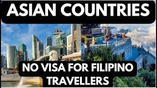 Top 10 Asian Countries Filipinos Love to Visit Without a Visa| Travel Hassle-Free|10 ASIAN COUNTRIES