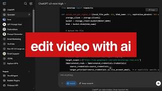 I built an AI video editing app with ChatGPT (o1-pro)