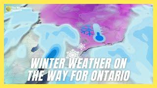 December Weather Returns To Ontario With Cold Air, New Bout Of Snowfall | #forecast