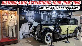 Historic Auto Attractions Tour Part Two with Abraham Lincoln Exhibit, Cars, and more