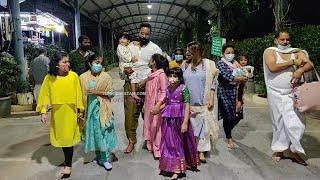 Telugu Actors Manchu Mohan Babu and Manchu Vishnu With Family at Tirumala Temple