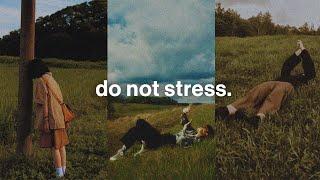 God says to not stress.