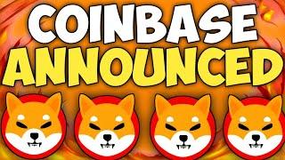 SHIBA INU COIN NEWS TODAY - COINBASE ANNOUNCED SHIBA WILL REACH $8! - SHIB KAI