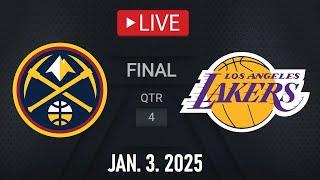 NBA LIVE! LA Lakers vs Denver Nuggets | January 3, 2025 | Nuggets vs Lakers NBA LIVE 2K25