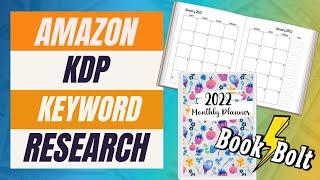 Amazon KDP Keyword Research: Book Bolt Tutorial (My Keyword Research Method)