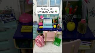 Satisfying Set Up Study Desk With Miniature Toy | Doll House #shortsfeed #shorts #asmr #viralvideo