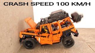 Mercedes G500 CRASH test ️ 100 KM/H ️ Lego Technic 42177 CRASH test