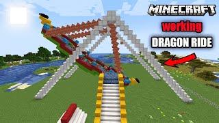 I Made Working Dragon Ride In Minecraft create mod