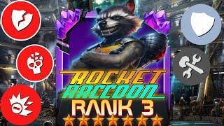 ROCKET RACCOON in RANK 3 is GOD TIER???!!! | MASSIVE DAMAGE BY SA2! | How to Play | MCOC
