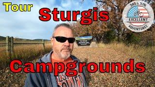 Sturgis Tour of Several Campgrounds for the 2023 Sturgis Motorcycle Rally