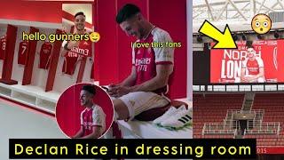 Declan Rice Unveiled as Arsen4l new Player see his reaction at the stadium Gunners!!