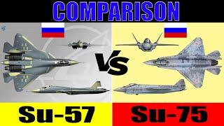 Su-57 vs Su-75: Comparison | Sukhoi Su-75 Checkmate vs Sukhoi Su-57 Felon: Which is better?