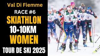 Stage #6 Skiathlon(10+10km) Women Tour De Ski 2025 Val Di Fiemme (Ita)