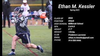 Ethan Kessler '22 -- Spring 2021 Lacrosse Highlights