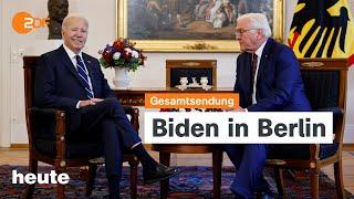 heute 19:00 Uhr vom 18.10.2024: Biden in Berlin, Sicherheitspaket der Ampel, Studie zu 4-Tage-Woche