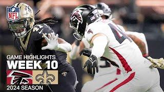 Atlanta Falcons vs. New Orleans Saints | 2024 Week 10 Game Highlights