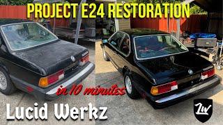 Restoring a BMW E24 633csi in 10 Minutes!