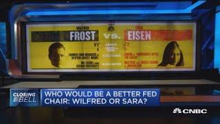 Sara Eisen wins Twitter poll against Wilfred Frost on who would be better Fed chair