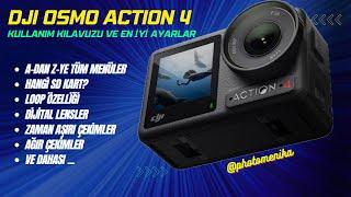 Dji Osmo Action 4 detaylı Türkçe Kullanım Kılavuzu ve en iyi Ayarlar