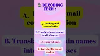 Decoding Tech :DNS Question Challenge #codechallenge #codingchallange #100secondsofcode