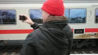 Premiere Fahrt des Ersten IC 2152 mit Der Diesellok BR - 245 023 in Gera Hauptbahnhof