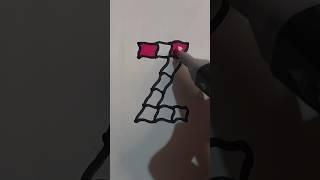 Draw 3d  Z   drawing #shorts #ytshorts #viralshort