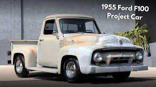 1955 Ford F-100 Project | Walk-Around, Cold Start, Driving | Bring-A-Trailer #ford #f100