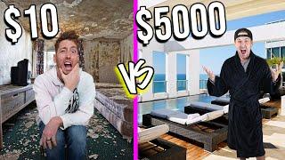 $10 VS $5,000 HOTELS! *Budget Challenge*