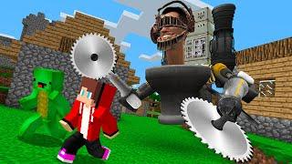 JJ and Mikey are trying to escape from SAW SKIBIDI TOILET in Minecraft - Maizen