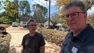 Flood Damage Morganton NC - Creekside Drive Devastation - Jeff Heacock Interview - Hurricane Helene