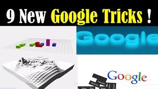 Google Tricks (Google Mirror, Google Space, Askew Google, Google Gravity, Google Underwater, Voxels)