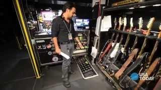 Backstage e Palco Bon Jovi - Richie Sambora Guitars