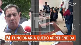 Aprehenden a funcionaria por agresión a menores