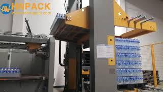 level palletizer for shrink wrapping bottle water