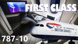 First Class Flight Review on British Airways 787-10 | London Heathrow to Chicago O'Hare in BA First!