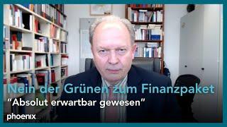 "Nein" der Grünen zum Finanzpaket: Politologe Torsten Opelland (Uni Jena) im Gespräch | 10.03.25