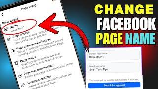 How to Change Facebook Page Name in 2025 | Facebook Page Name Change